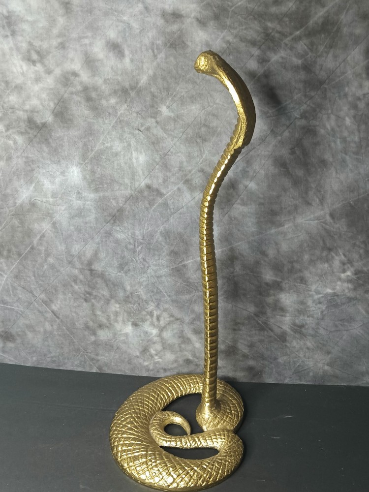 Cobra Brass Tone Figurine