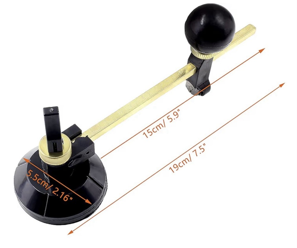 Cionyce Circle Glass Cutter With Suction Cup