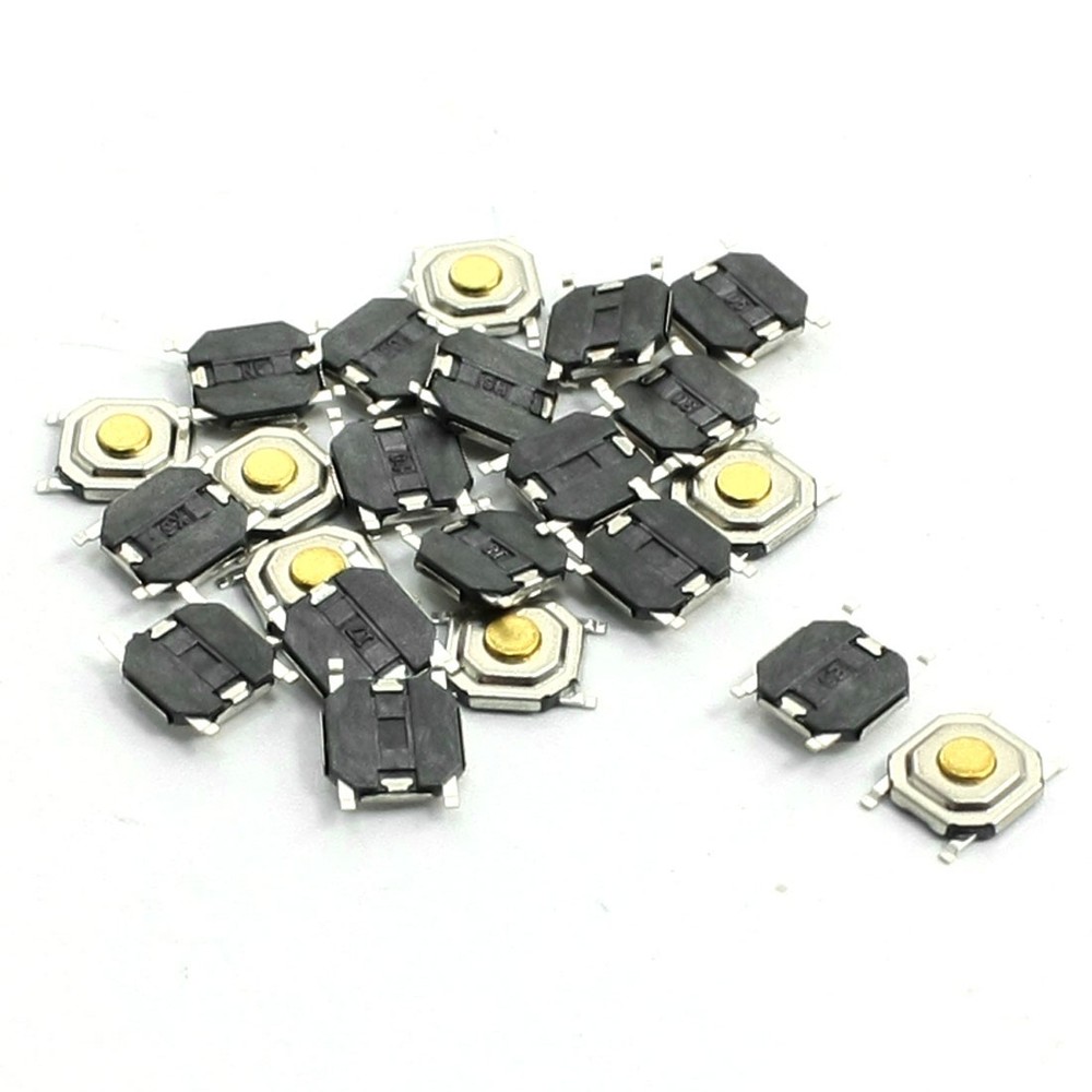 22pcs Momentary Switch 4 Pin Surface Mounted Devices Mount 5x5x1.5mm