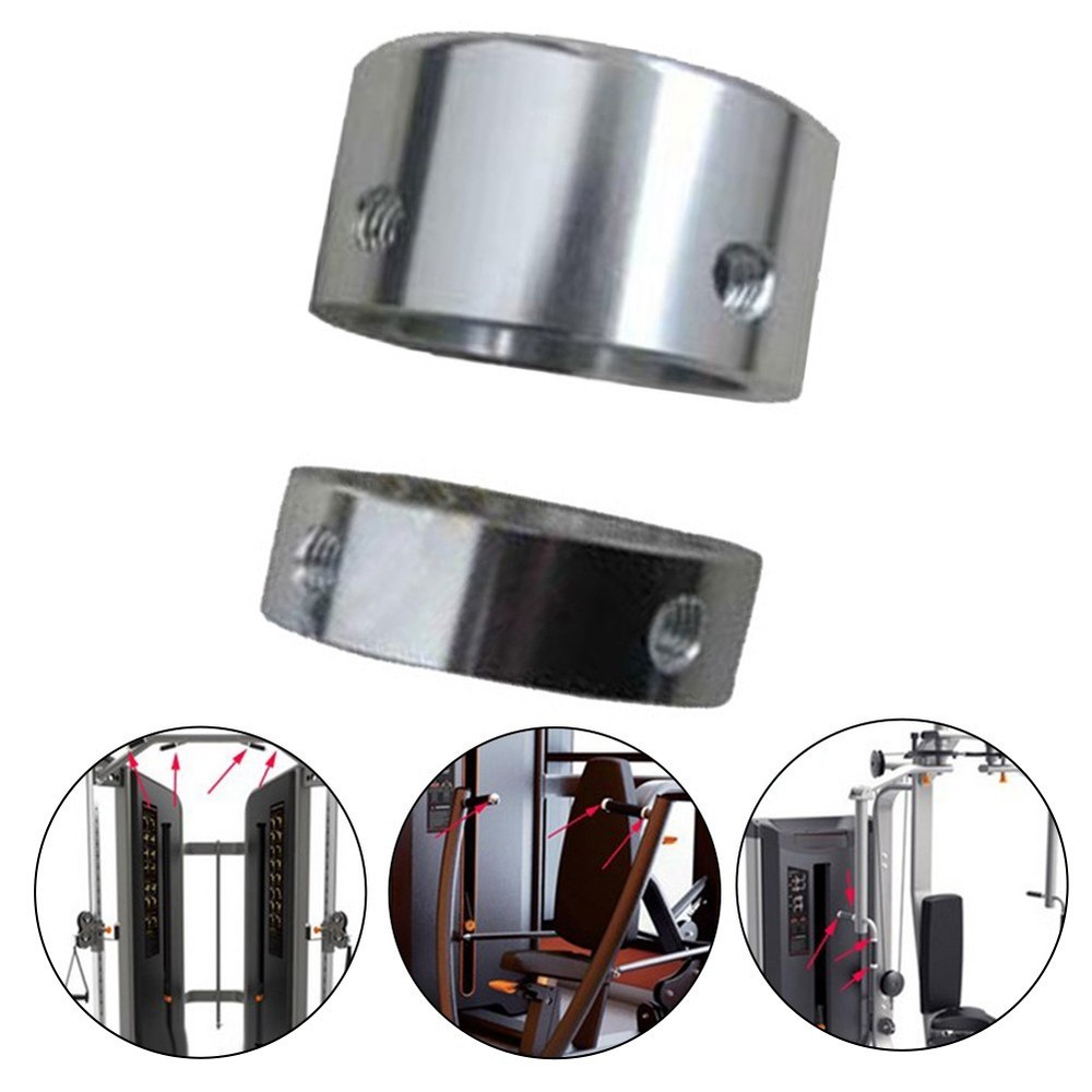 Gym Equipment Handle End Cap Plate Loaded Machine Accessory Silver Color