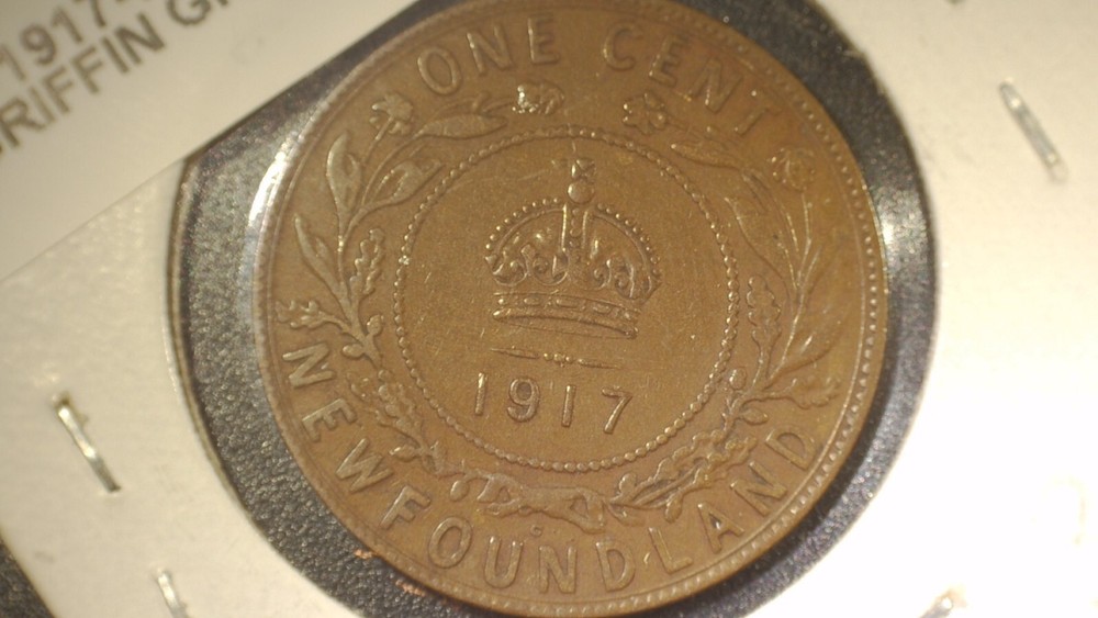 1917 - CANADIAN NFLD - ONE CENT