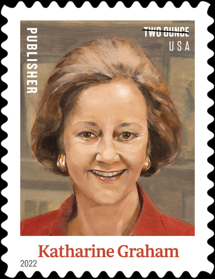 #5699 2022 Katharine Graham 2 oz rate - MNH