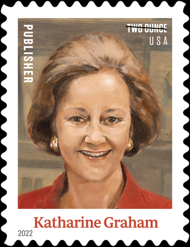 #5699 2022 Katharine Graham 2 oz rate - MNH