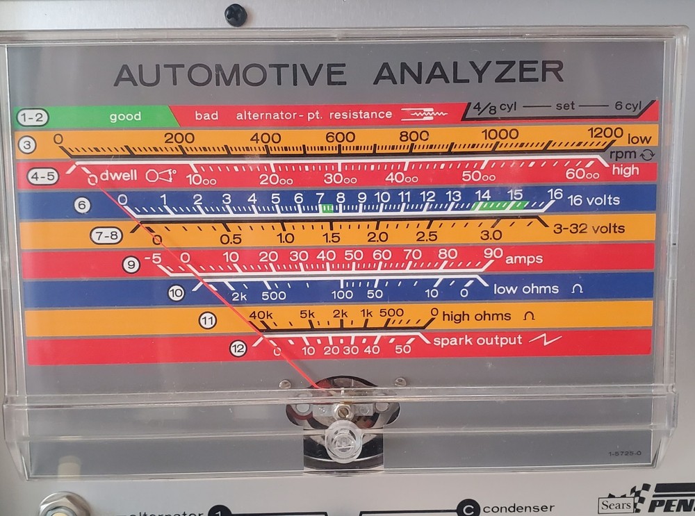 Vintage Sears Penske Auto Analyzer w/ Accesories
