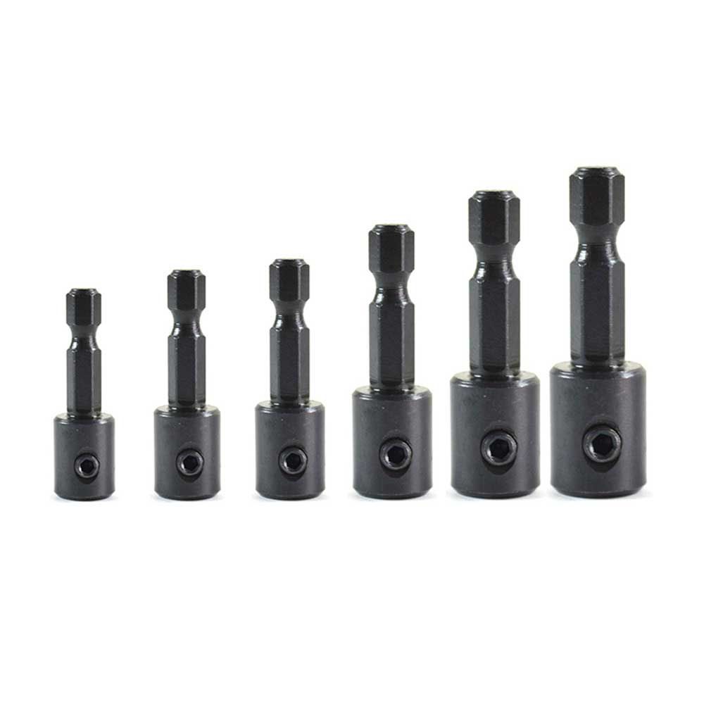 7pc Quick-Change Hex Shank Adapter Set for Countersink & Taper Point Drill Bit