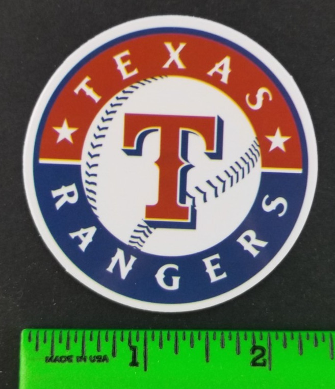 Texas Rangers Baseball Skateboard Sticker