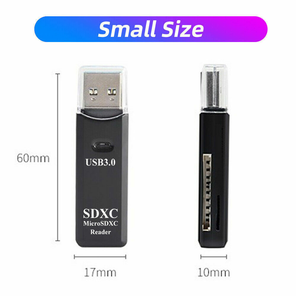 USB 3.0 High Speed Card Reader Adapter for Micro SD SDXC TF T-Flash Memory Card