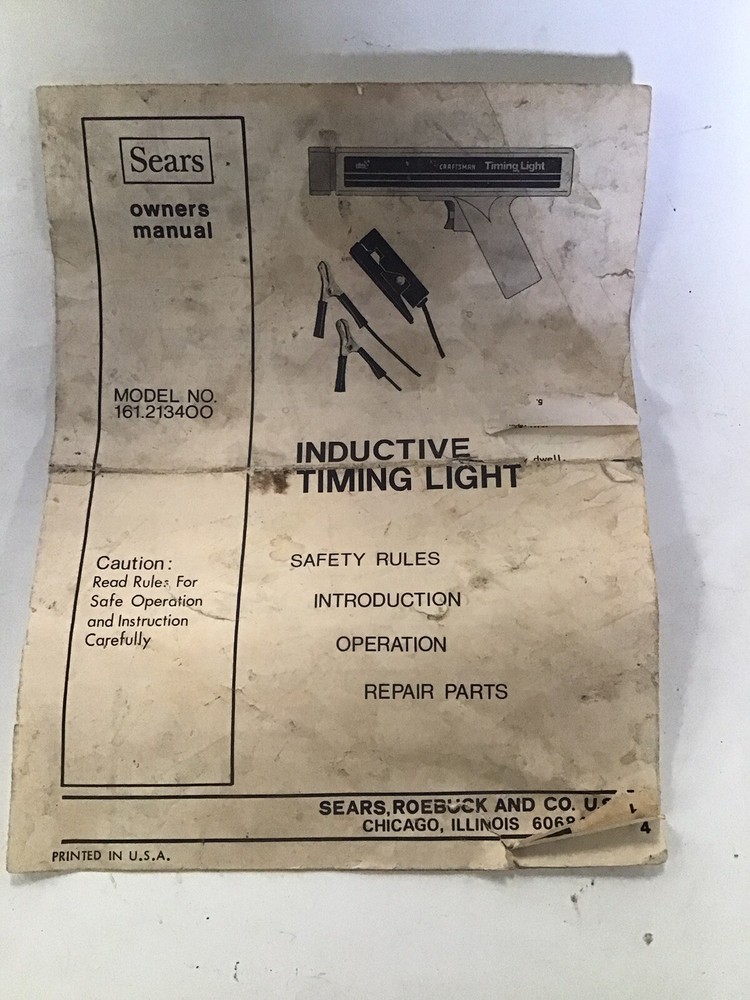 Craftsman Timing Light 2134