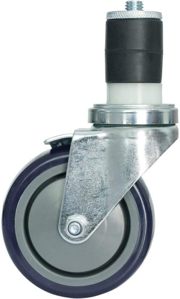 4 Inch Work Table Caster Wheels for Commercial Kitchen Prep Tables, Expanding