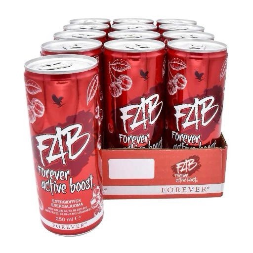 FOREVER Active Boost Energy Drink Advertising Sign Red White