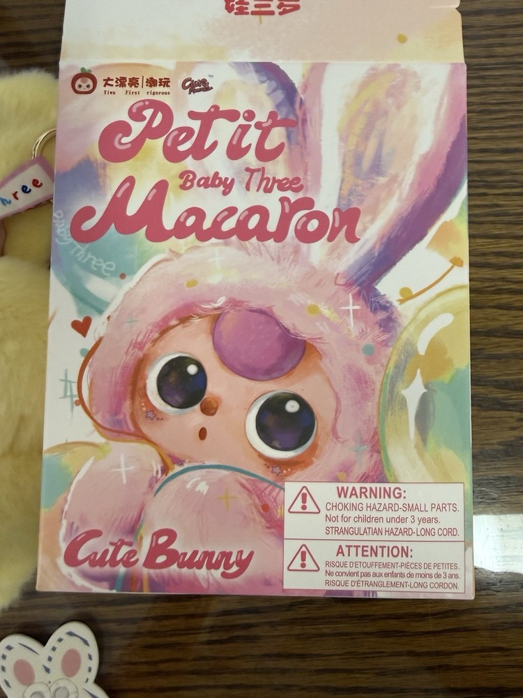 Petite Macarons Cute Bunny PIE Plush Doll w/ Box & Card