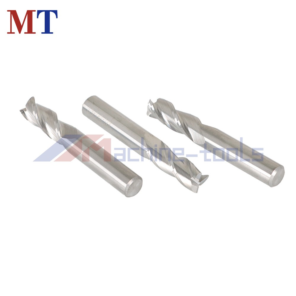 3 Pack 3/8" 3 Flute End Mill Regular 2-1/2" Overall Length Carbide