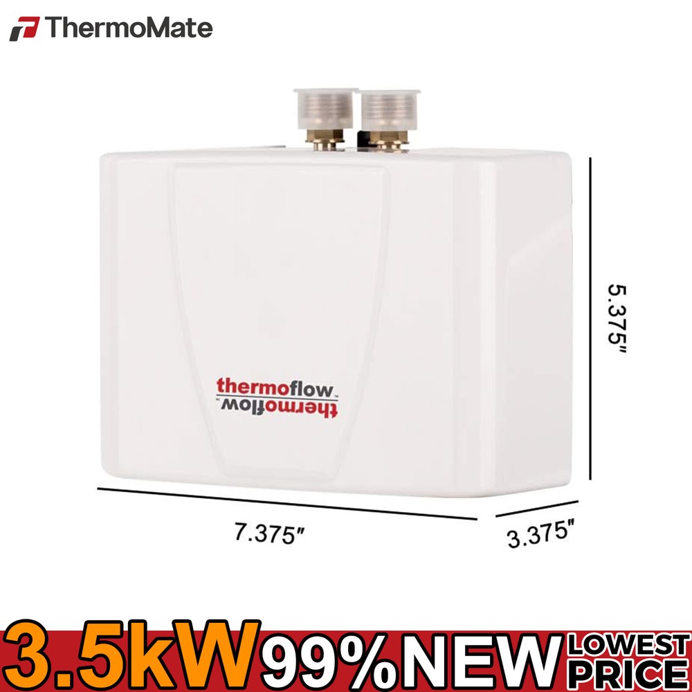 Thermoflow 110~120V Mini Tankless Water Heater Electric Point of Use Instant Hot