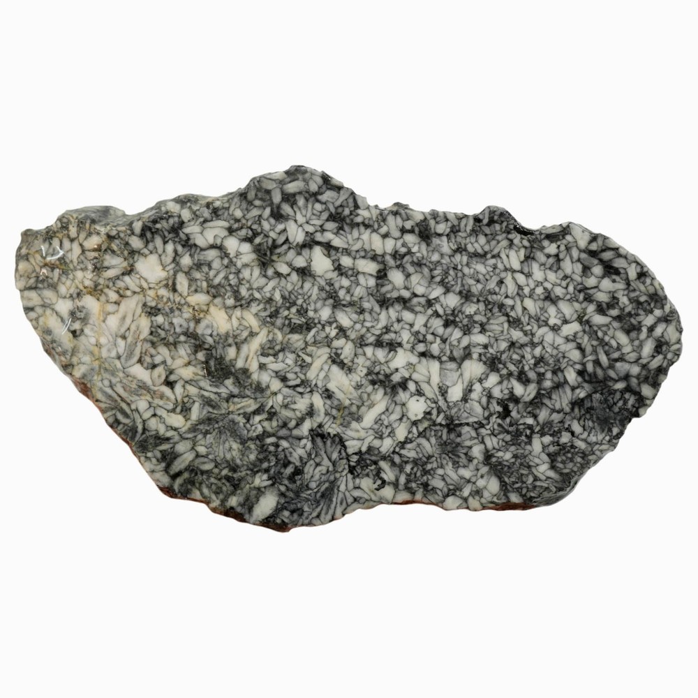 Pinolith Slab - Black on White with Chatoyancy