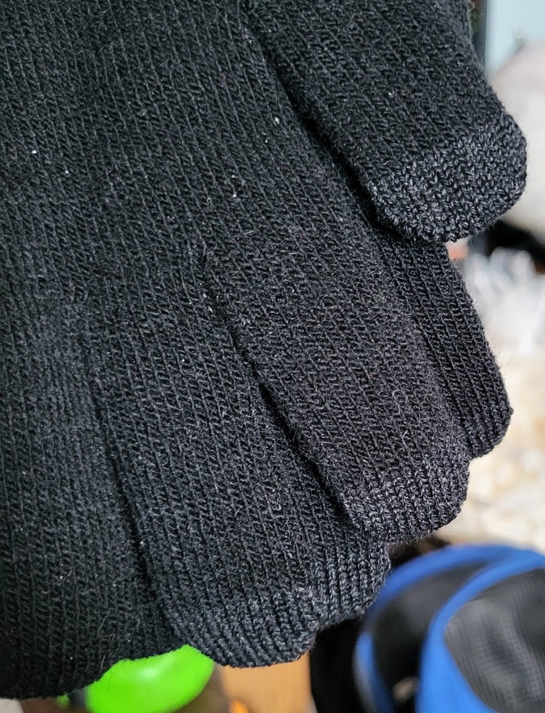 West Loop Black Texting Gloves One Size Fits Most