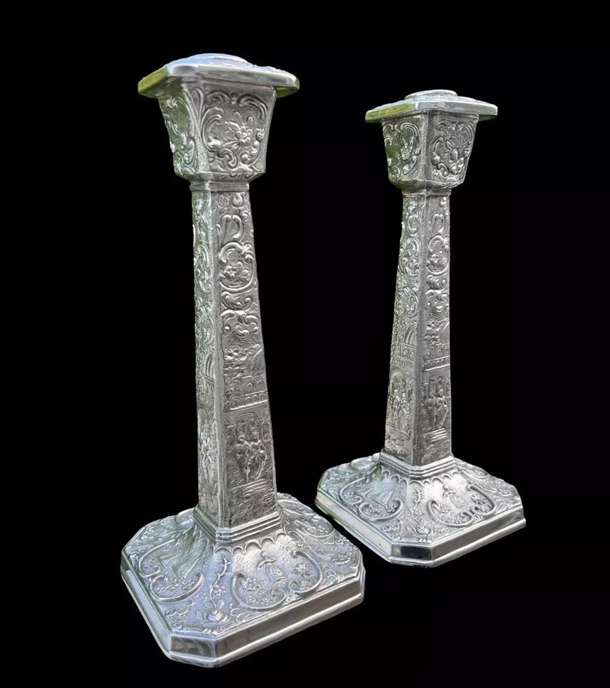Early 20th Century Silverplate Candlesticks