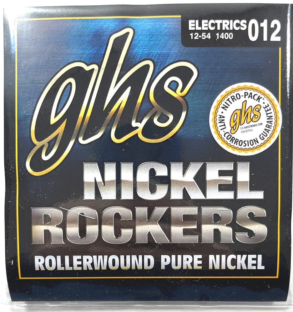 GHS Electric Guitar Strings Nickel Rockers Rollerwound Medium Light 12-54