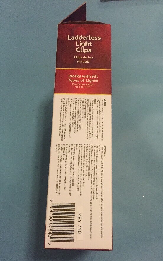 Simple Living Solutions Ladderless Light Clips 710025 - 25 Pieces