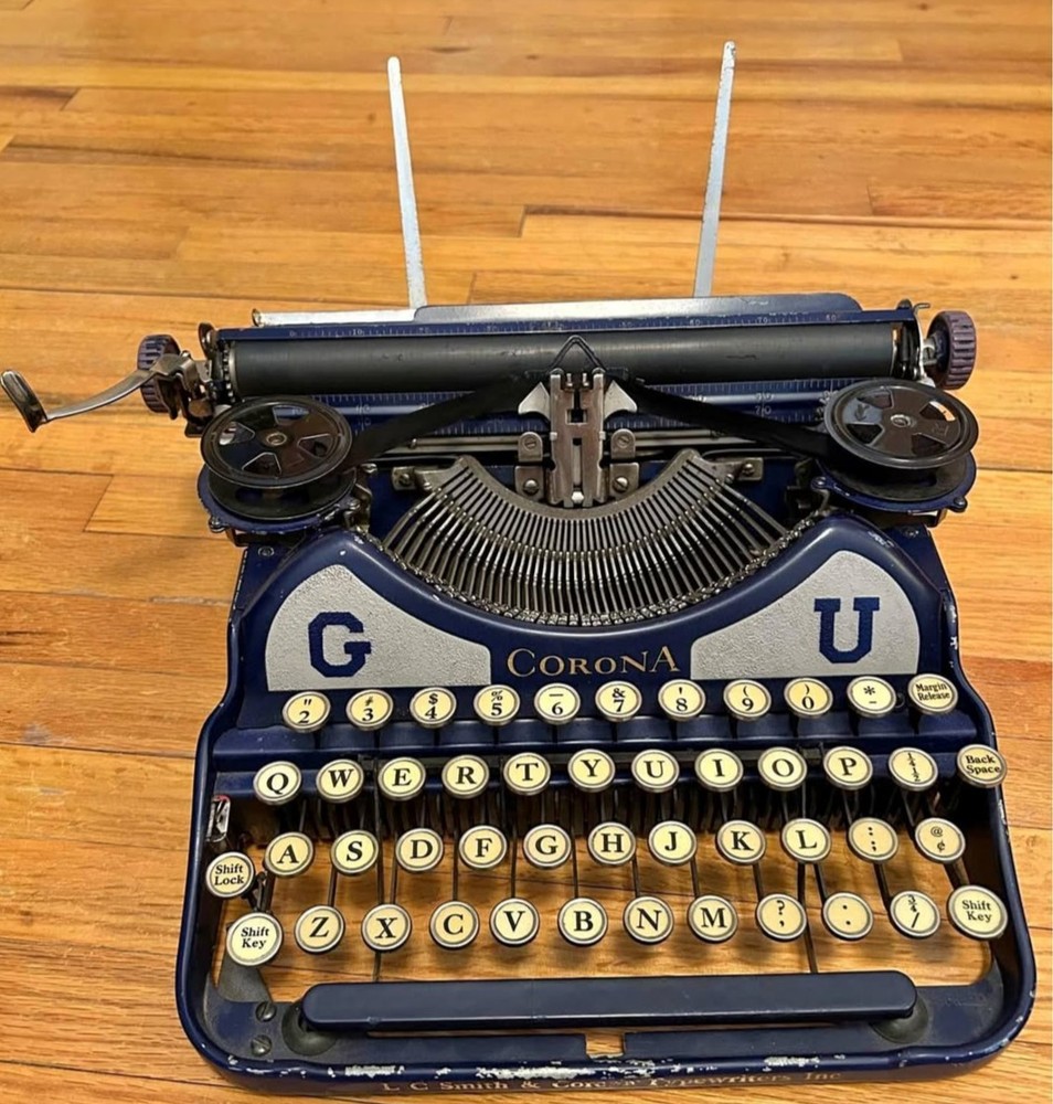 1928 Georgetown University Corona 4 Typewriter