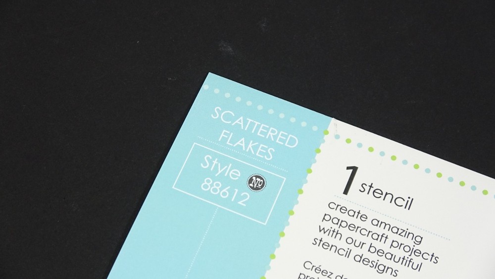 2016 Memory Box Designer Stencil Scattered Flakes 88612