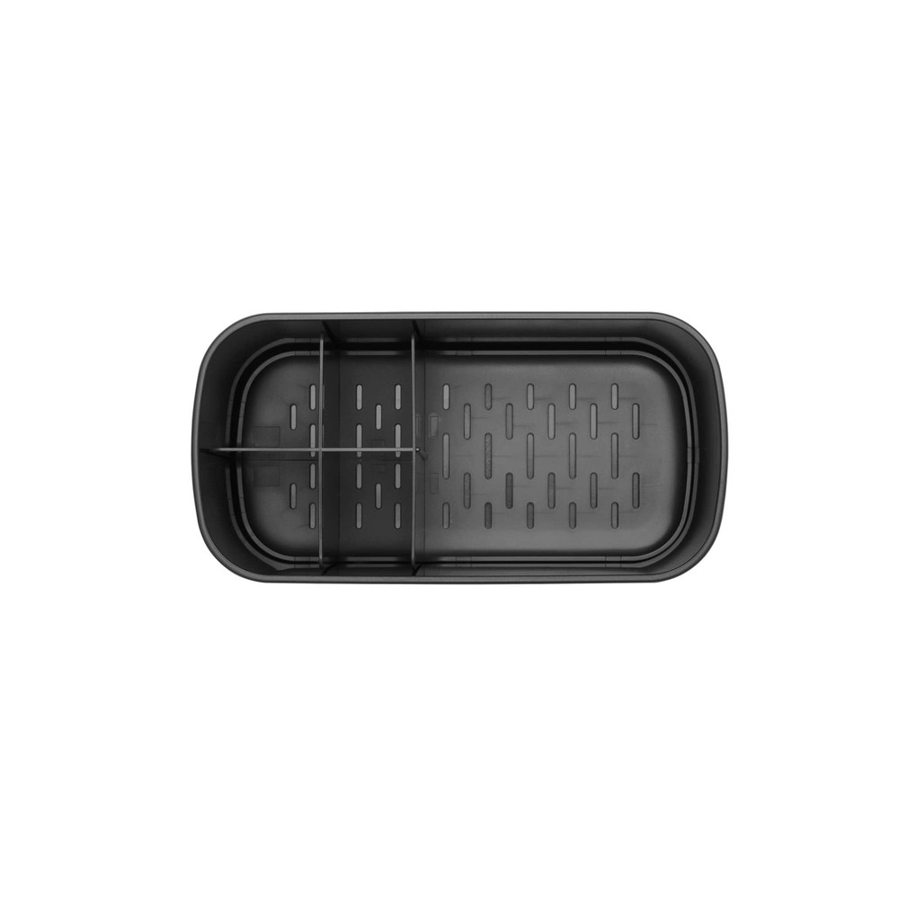 Renew Bathroom Caddy (Dark Grey) - Compartments for Toothbrushes, Toothpaste,...