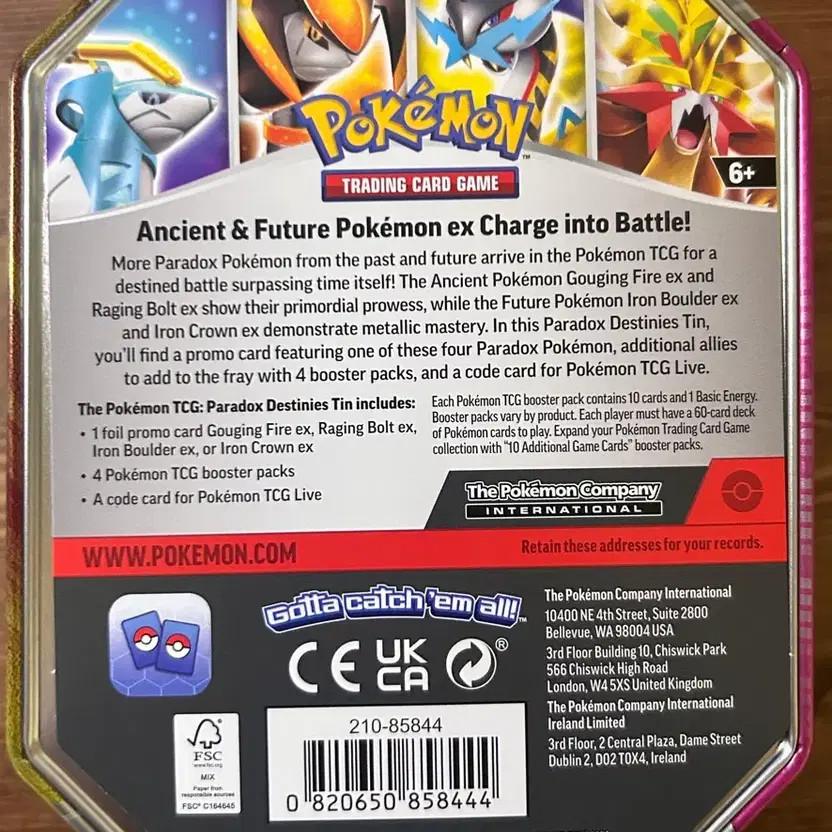 Pokémon Card Tin Case