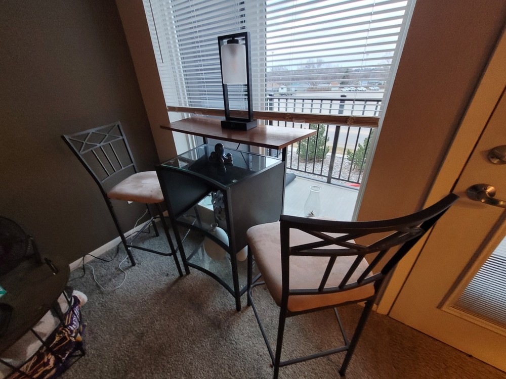Pub Table And 2 Chairs Set - Barely Used