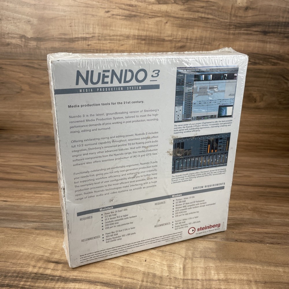 Steinberg Nuendo 3 Media Production System update version 2.x