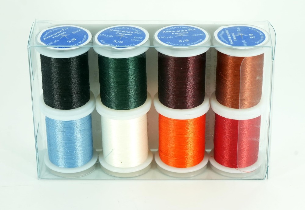Kingfisher Fly Tying Thread with Assorted Fly Tying Thread