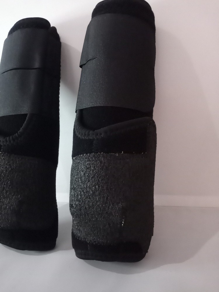 horses Protective Boots, Black, Hind, front Medium