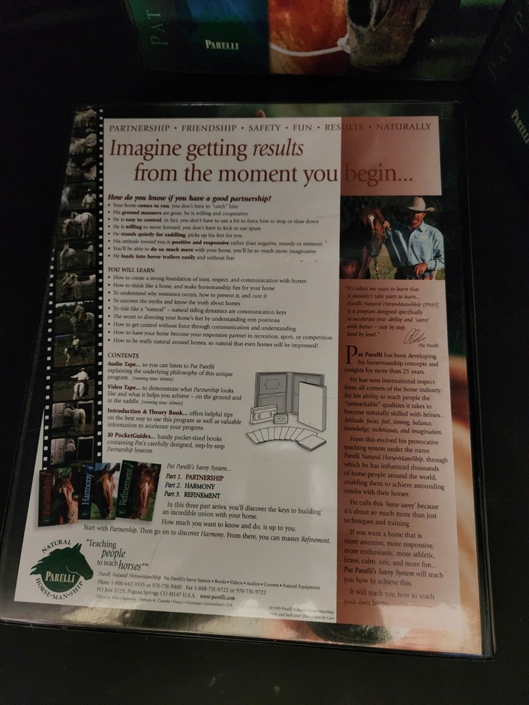 Pat Parelli's Savvy System Complete Set 1-3: Partnership, Harmony, Refinement