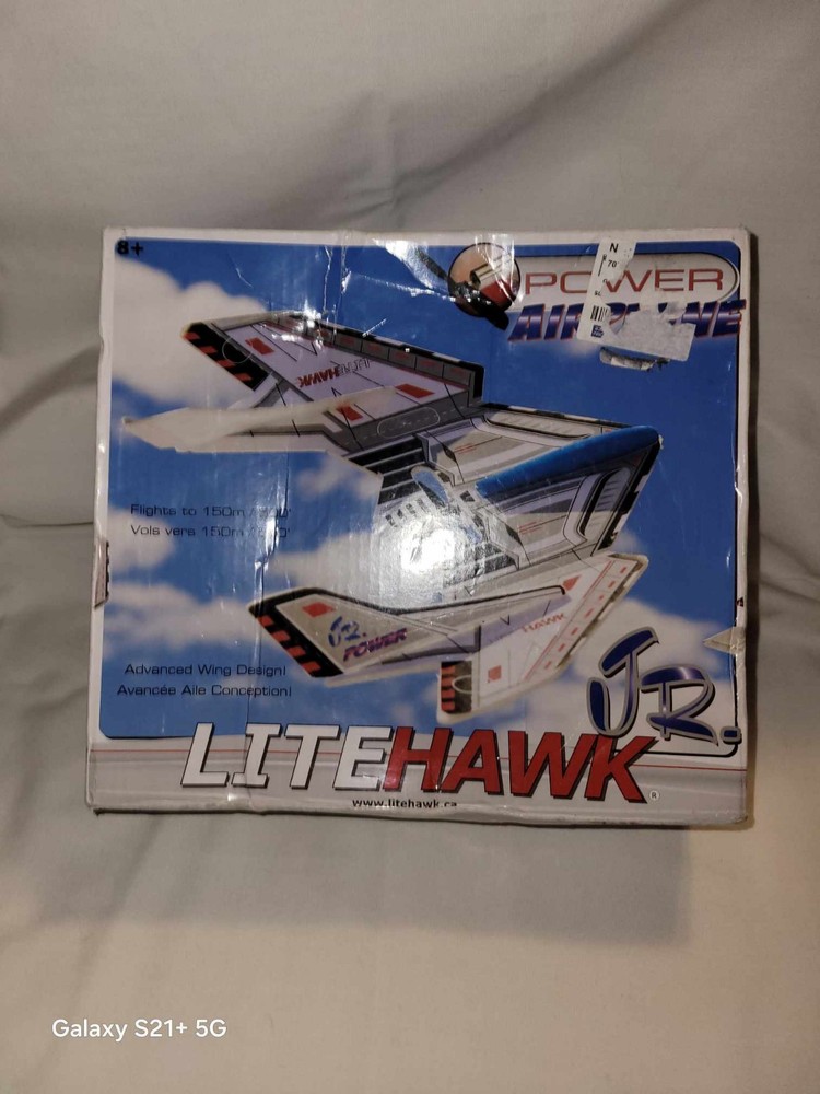 LiteHawk Jr. Power Airplane Glider In Box