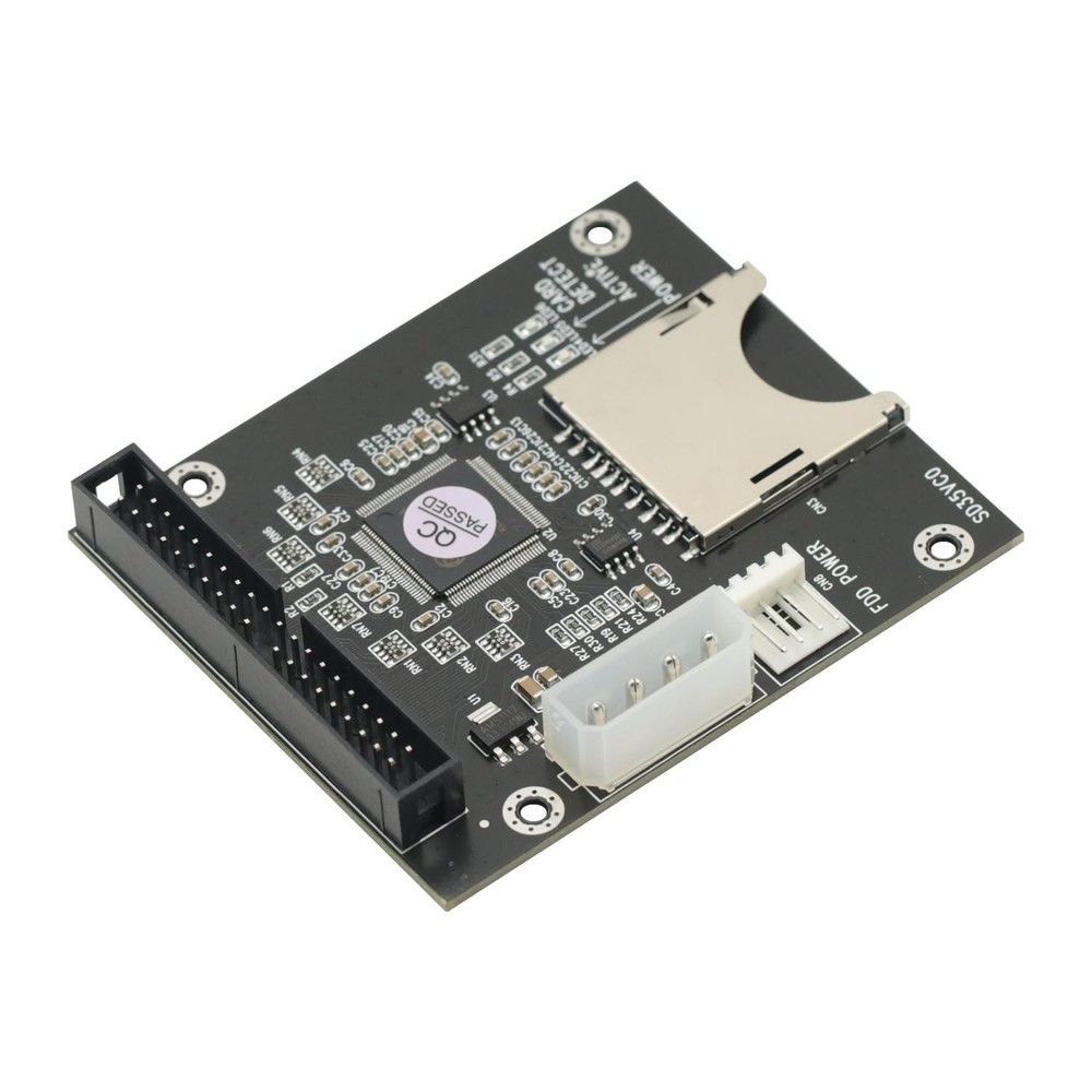 5V for SD Card Module to IDE3.5 40 Pin Disk Drive Adapter Board Riser...