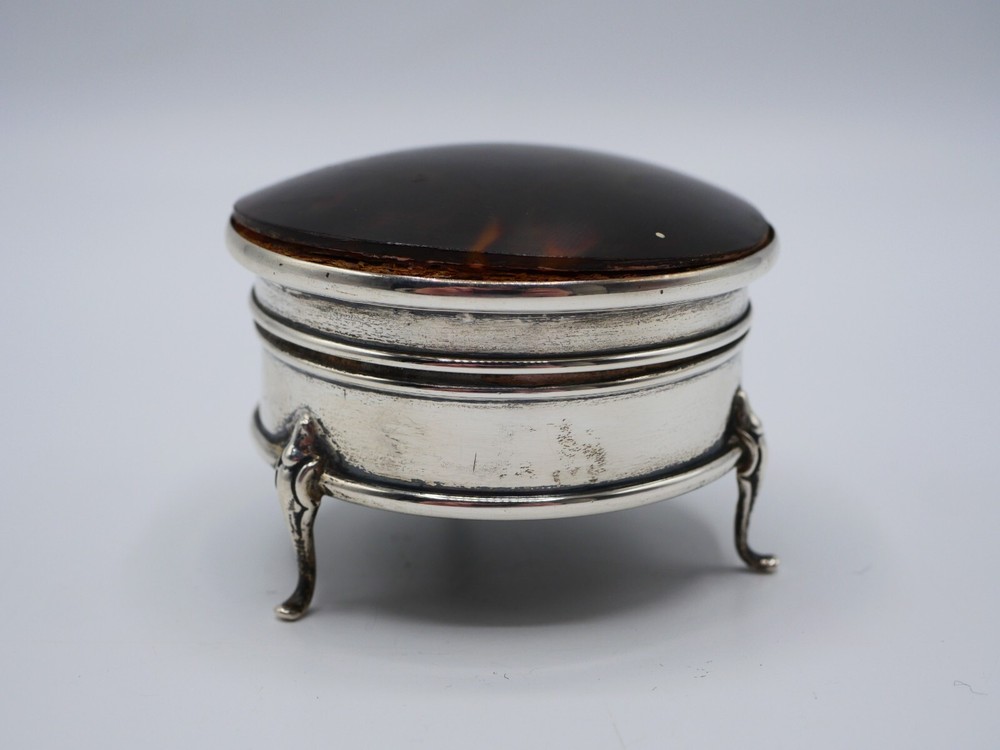 BEAUTIFUL ENGLAND ORIGIN SOLID SILVER SEWING BOX EARLY 20 EME