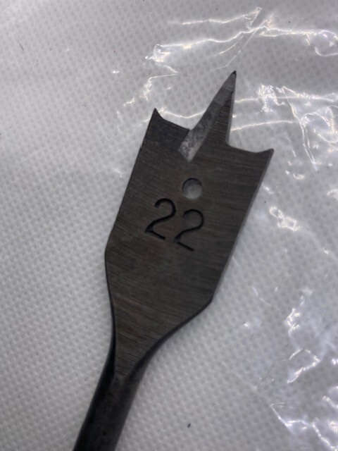 VINTAGE WOOD WORKING FLAT BIT HOLE BORER - 7 PIECES