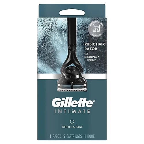 Gillette Intimate Gentle & Easy 1 Razor 2 Cartridges 1 Hook