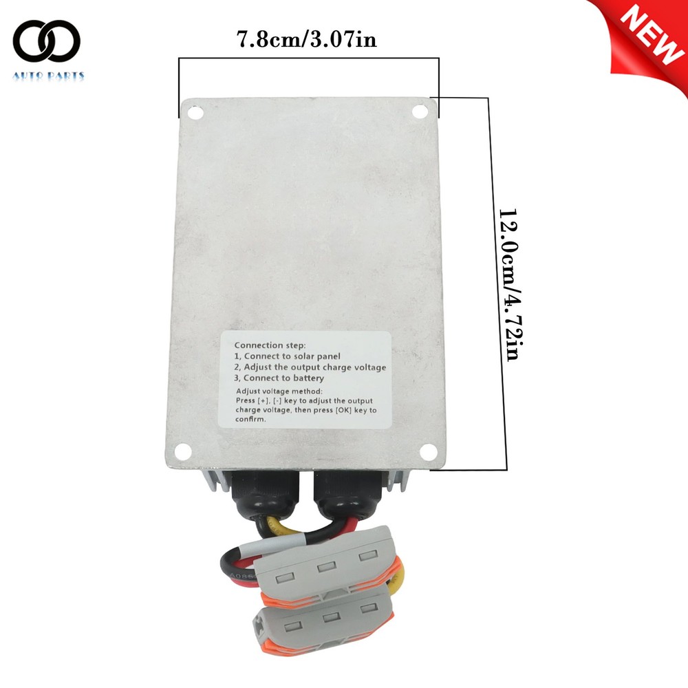 Solar Battery Charge Controller Boost MPPT 24-85V LED Display Adjustable 400W