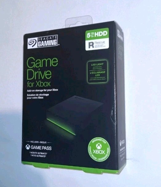Seagate Xbox 5TB Portable USB External Memory Hard Drive
