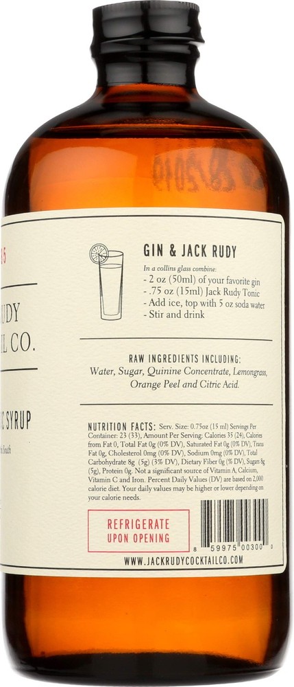 COCKTAIL CO Small Batch Cocktail Tonic, 17 FZ