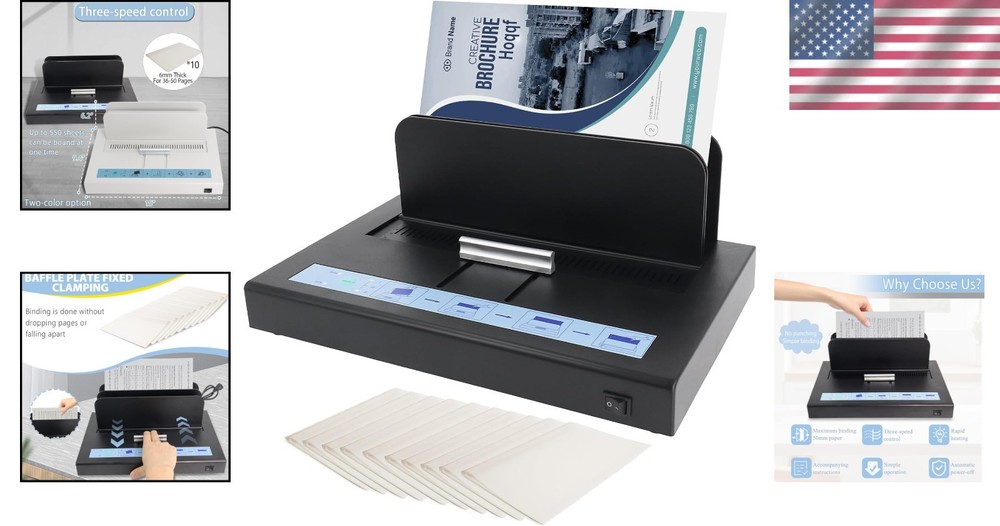 Professional Thermal Binding Machine 500 Sheets with Infrared Safety Features