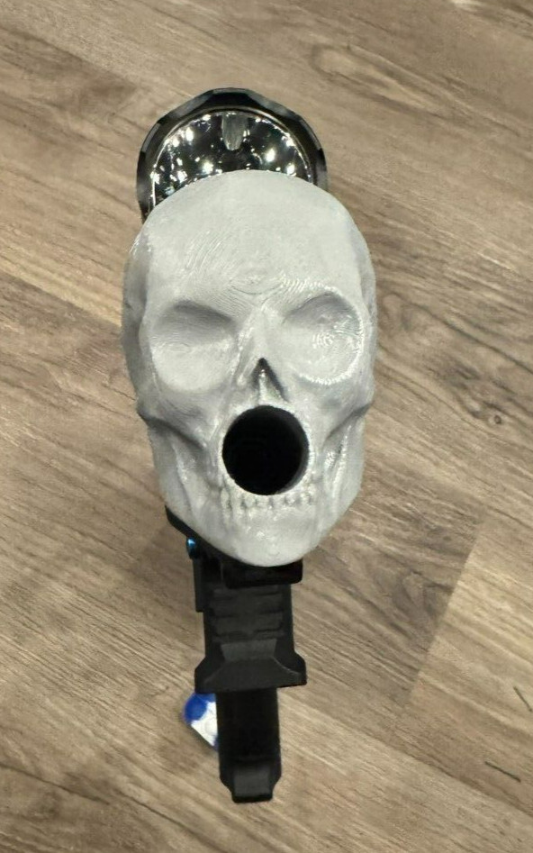 Custom Airsoft Skull Amplifier 14mm ccw