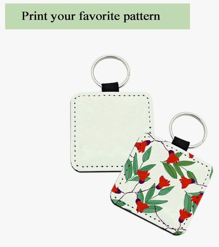12 Pcs Sublimation Blank Keychains