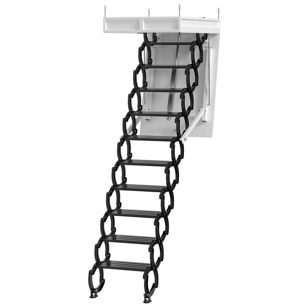 Electirc attic ladder Aluminum folding 9.5ft with remote for loft B9