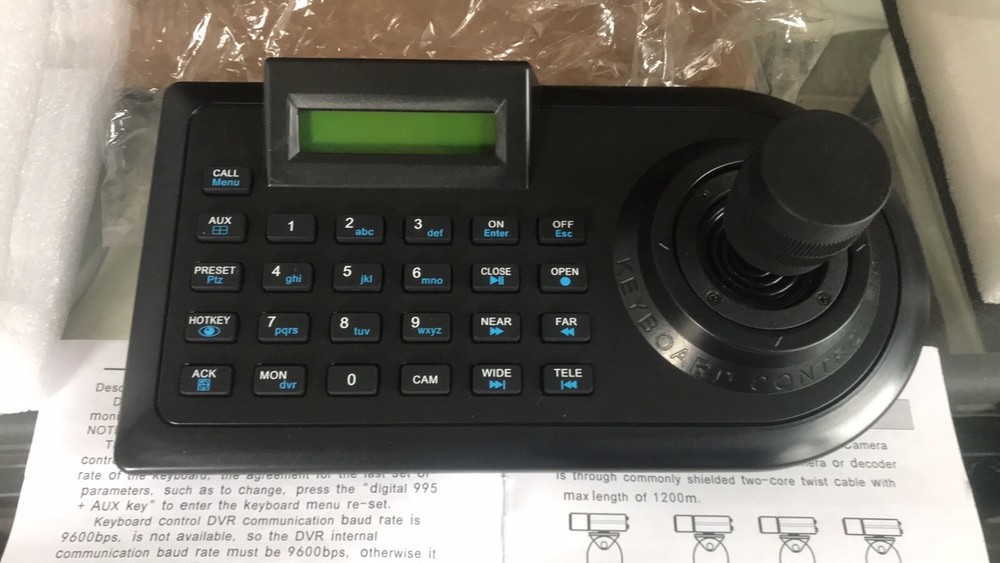 CCTV 3D Joystick Keyboard Controller - Model YN 313C, Communications RS485