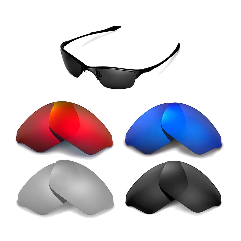 Walleva Replacement Lenses for Oakley Half Wire Sunglasses - Multiple Options