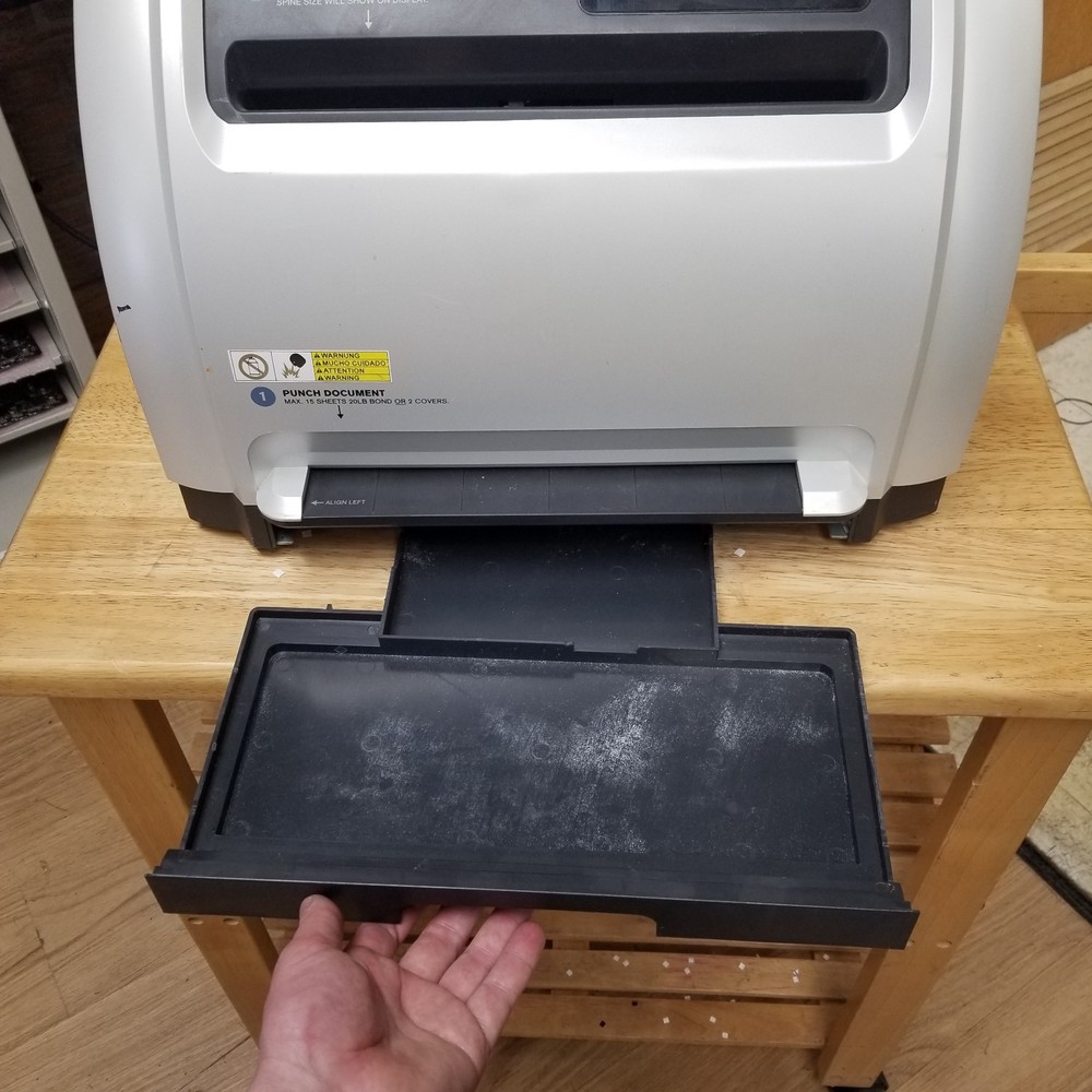 GBC ProClick Pronto P3000 Gray LCD Display Automatic Binding & Punch Machine