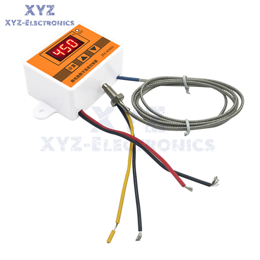 W3003 Microcomputer Temperature Controller K-type Thermocouple Thermostat 220V