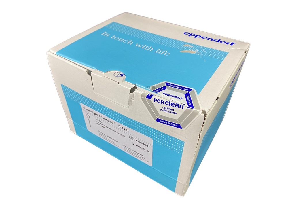 EPPENDORF Polypropylene Combitips Advanced .1mL Pipette Tips 0030089766 (100/pk)