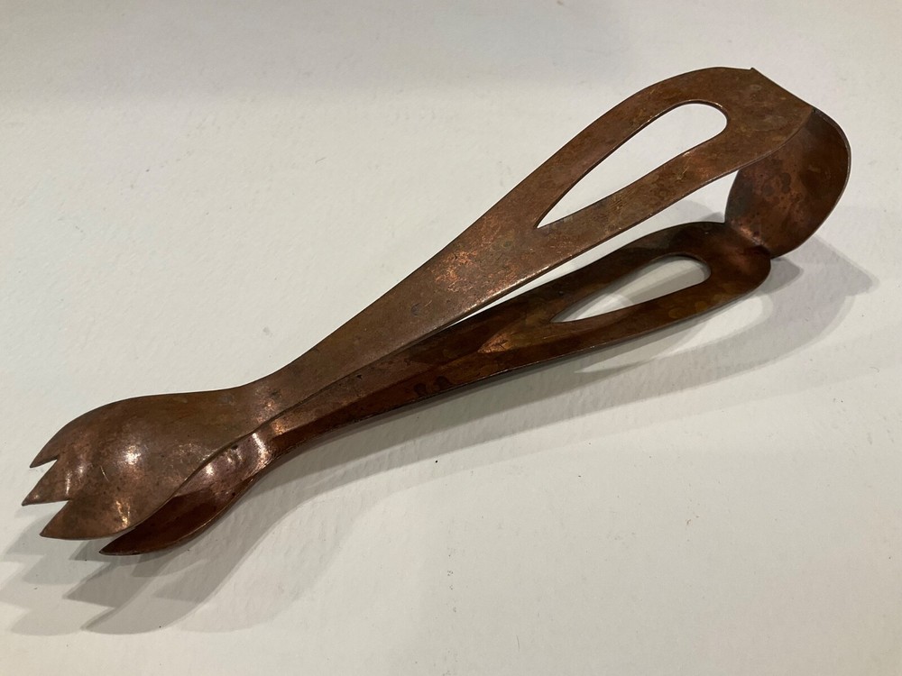 Vintage Copper Ice Tongs