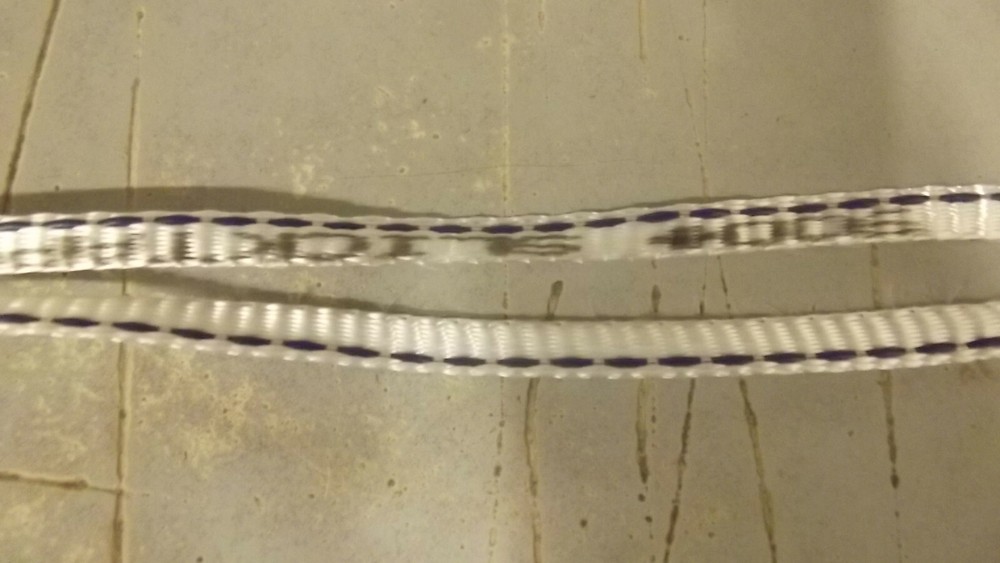 3/8" x 1000' 900# tensile polyester detectable pull tape, mule tape, webbing